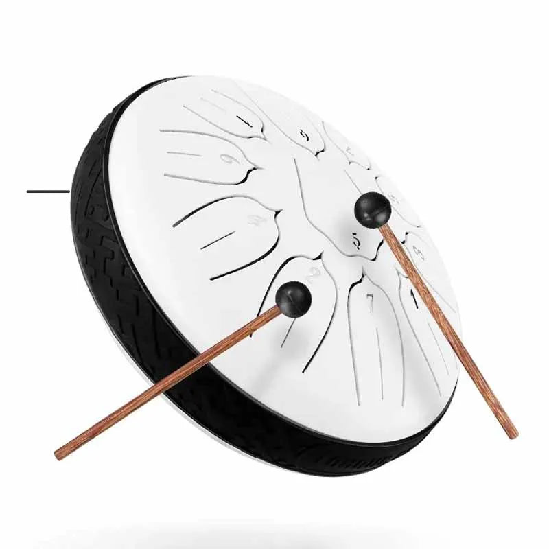 6 Inch 11 Notes Tongue Drum Beginner Professional Musical Percussion Instruments Practice Accessory Small Portable Tongue Drums