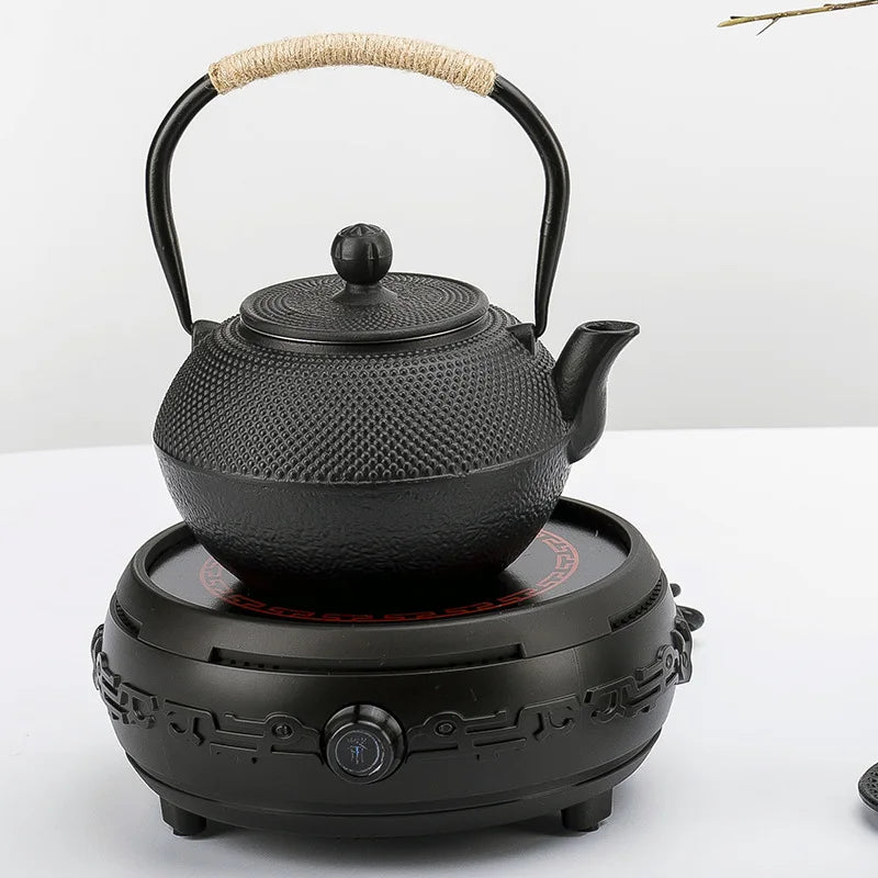 UPORS Japanese Iron Tea Pot With Stainless Steel Infuser Cast Iron Teapot Tea Kettle for Boiling Water Oolong Tea 600/800/1200ml