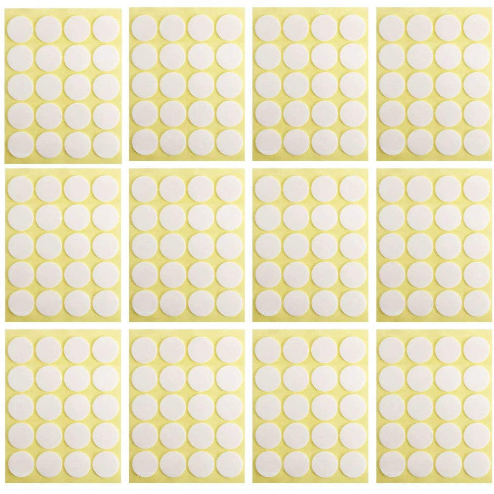 100Pcs/5 Sheets Candle Wick Stickers Wax Making Tools Heat Resistance Double-Sided Stickers for Gypsum Candle Making Supplies