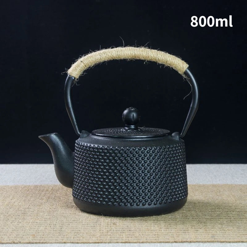 Cast Iron Teapot, Water Boiling Kettle, Healthy No Coating, Household Tea Making Pot, Teaware, Japanese Tetsubin, Iron Bottle