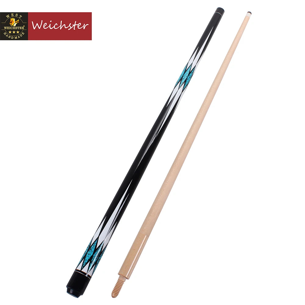 Weichster 3 Cushion Carom Billiard Pool Cue Stick Wooden Joint Cue With Glove