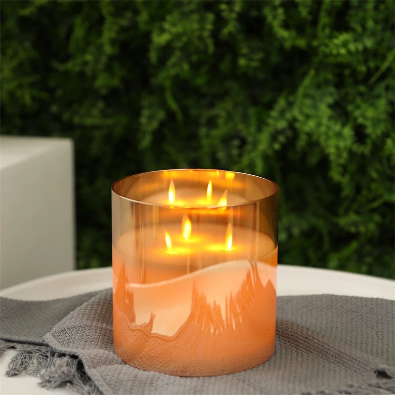 Flameless Flickering LED Candles Light Tealight Battery Powerd Candles Lamp Electronic Votive Led Lamp Halloween Home Decor