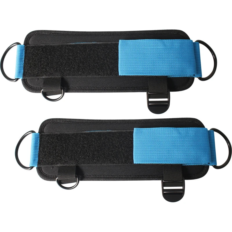 Gym Ankle Straps Double D-Ring Adjustable Neoprene Padded Cuffs Ankle Weight Leg Training Brace Support Sport Safety Abductors