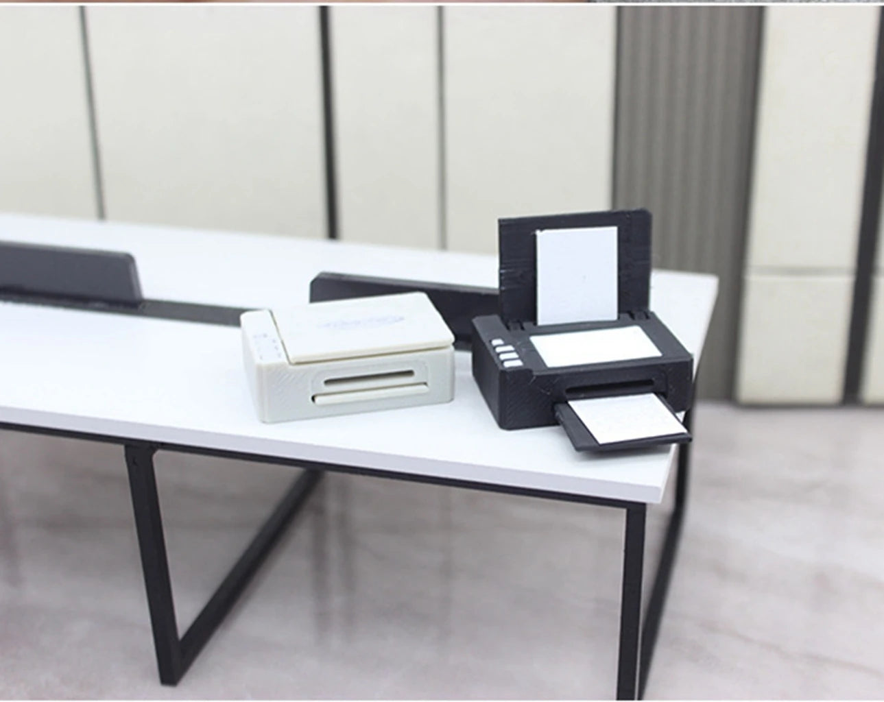 1/12 Scale Dollhouse Miniature Stationery Emulates Printer Office Scene Model Prop BJD Doll Accessories Toys
