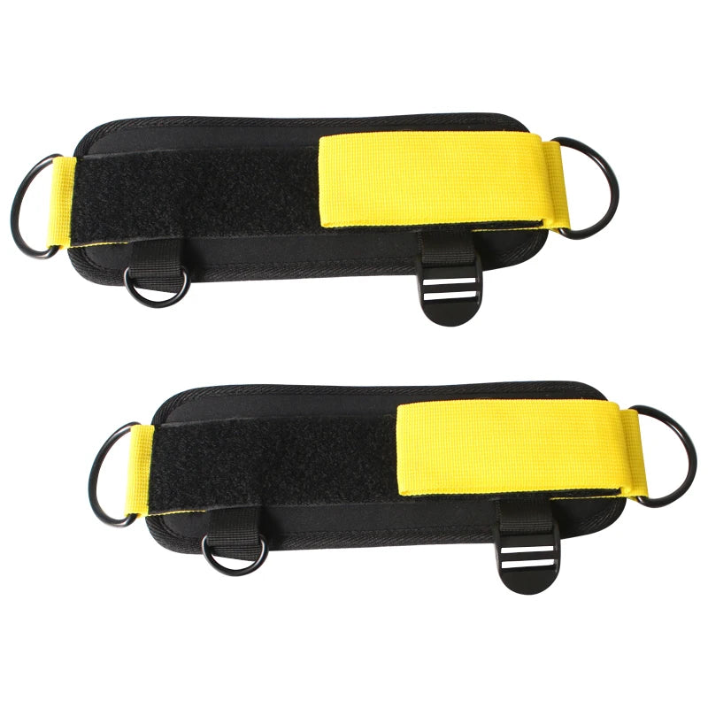 Gym Ankle Straps Double D-Ring Adjustable Neoprene Padded Cuffs Ankle Weight Leg Training Brace Support Sport Safety Abductors