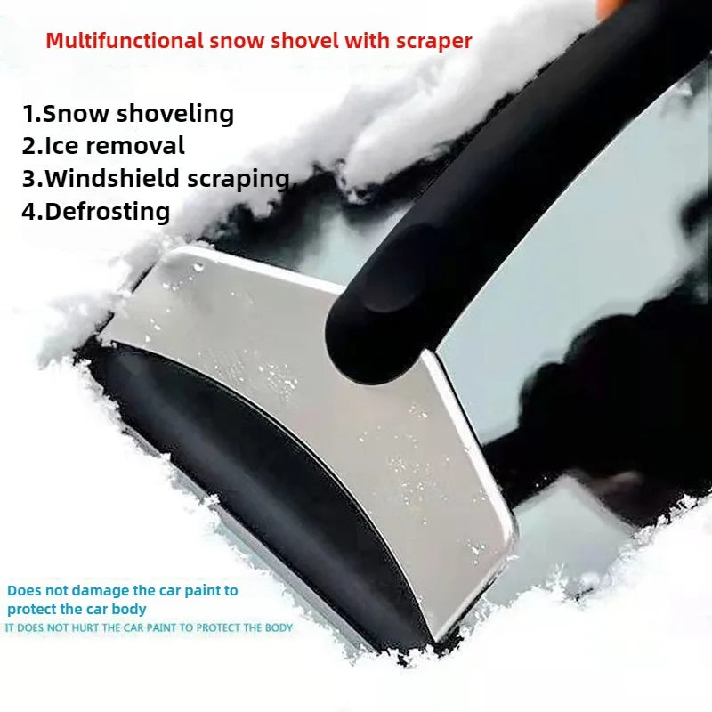 TOFAR Durable Car Windshield Snow Shovel Window Snow Removal Ice Scraper Shovel Cleaning Tool for All Car Accessories Removal