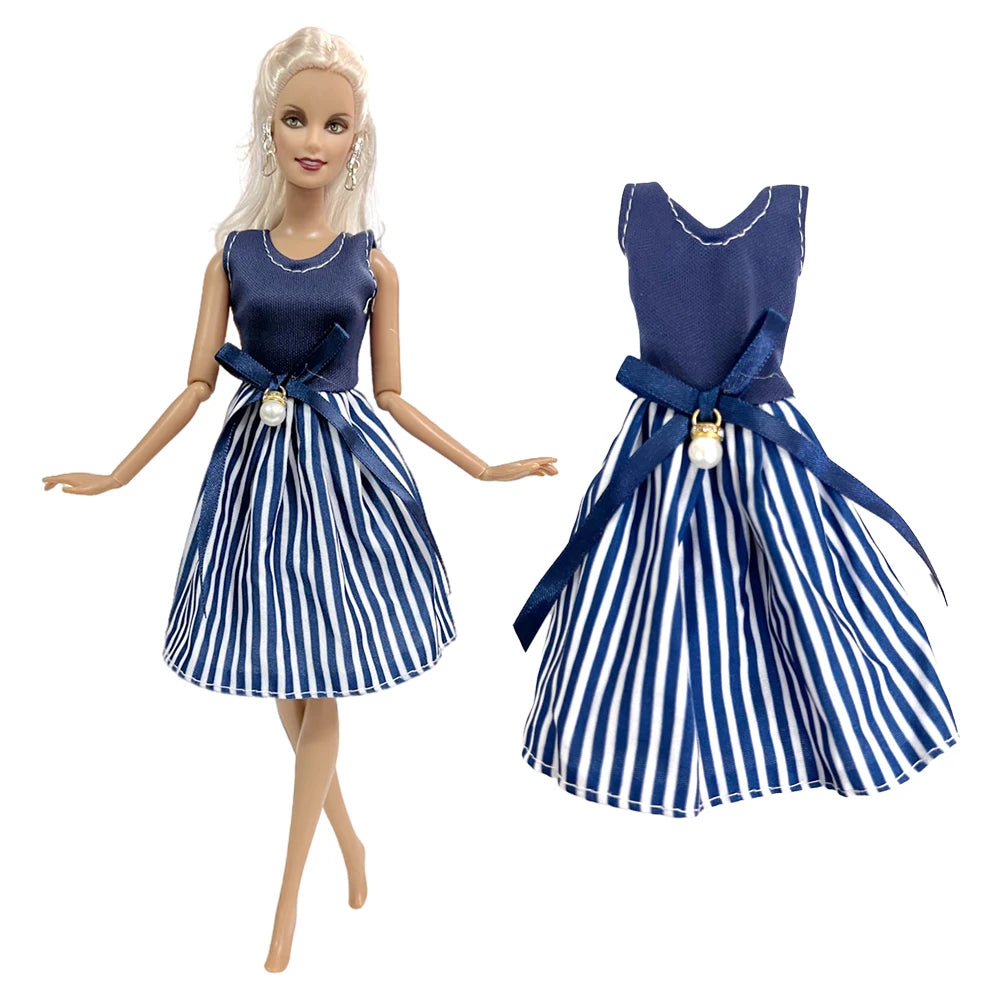 NK Official Mix Style Clothing Fashion Clothing Soft Fur Coat Doll Dress Casual Wear Clothes for Barbie Doll Accessories JJ