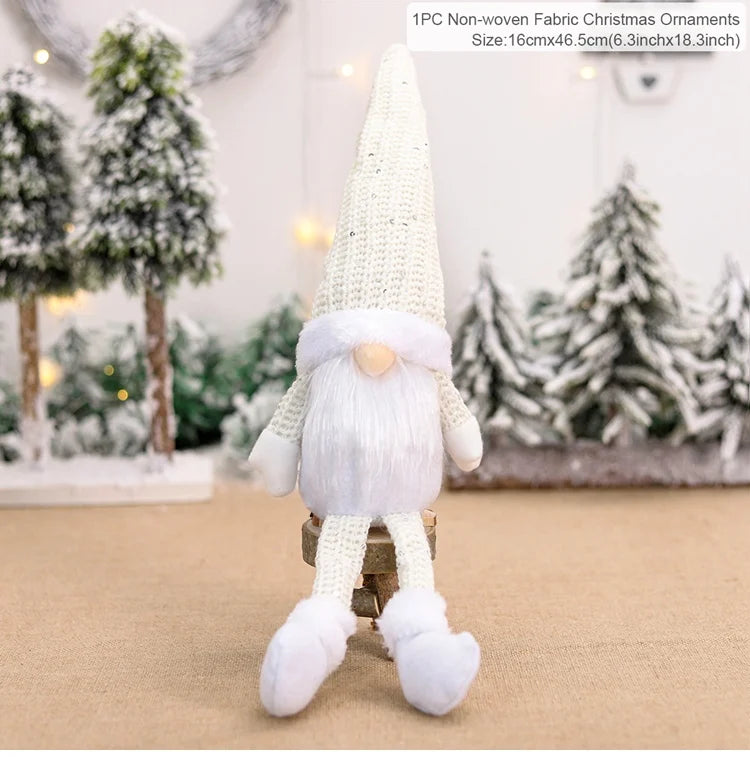 QIFU Christmas Doll Ornaments 2024 Merry Christams Decor for Home Cristmas Decor Xmas Gifts Happy New Year 2025 Navidad Noel