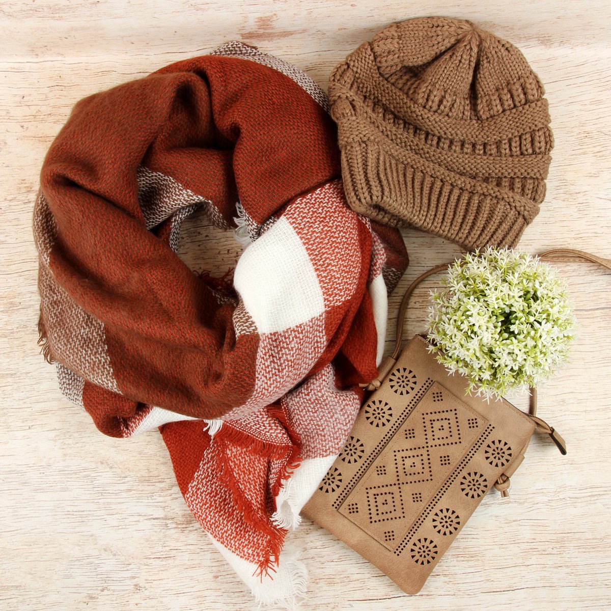 Hdf2217 - Blanket Fringed Scarf