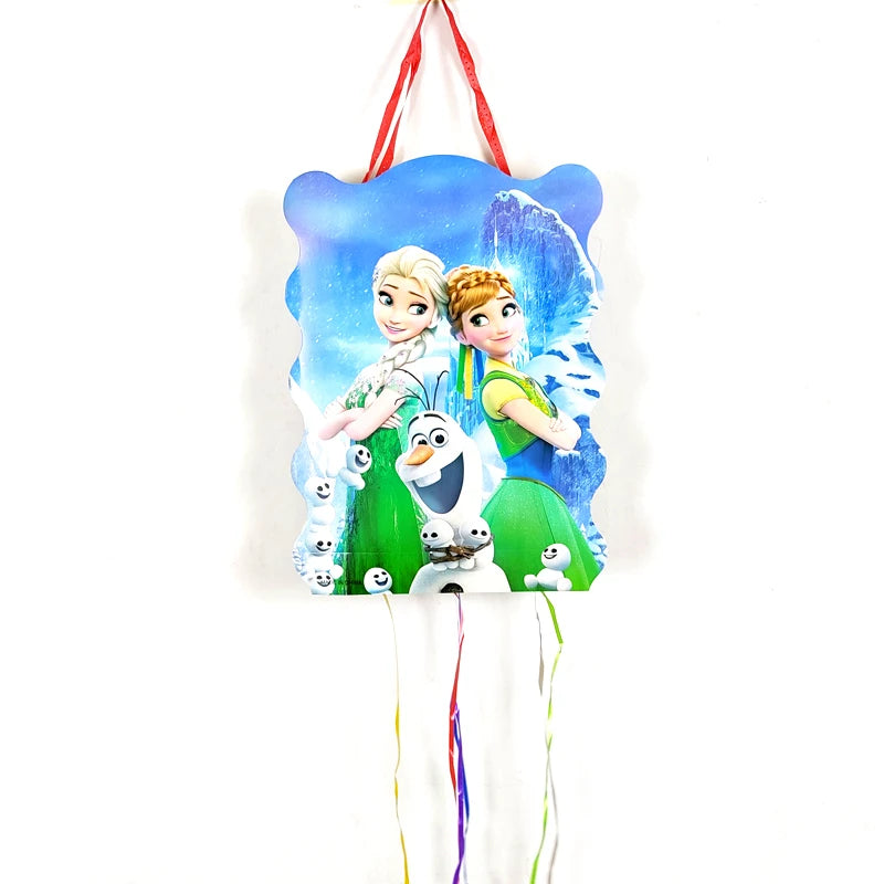 1pcs/Lot Disney Princess Frozen Spiderman Little Mermaid Theme Boys Girls Kids Favor Happy Birthday Party Decorations DIY Pinata