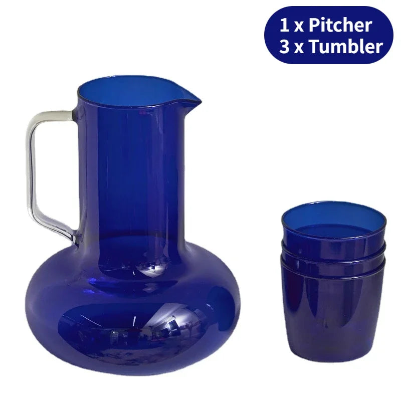 54oz Water Pitcher Glass Pitcher Tea Kettle Large Pitcher GlassTeapot Carafe Cold Juice Iced Drinking Jug for Boiling Water