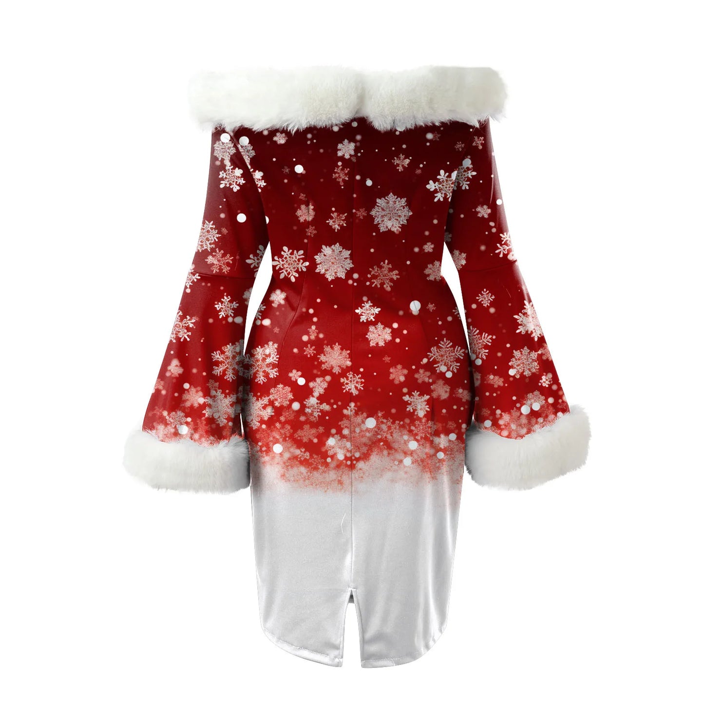 2024 Winter Christmas Party Dresses Xmas Lady Santa Claus Cosplay Costume Sexy Off Shoulder Plush Patchwork Dress Vestidos