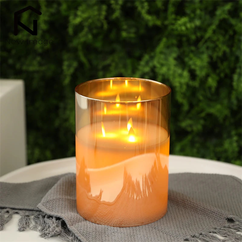 Flameless Flickering LED Candles Light Tealight Battery Powerd Candles Lamp Electronic Votive Led Lamp Halloween Home Decor