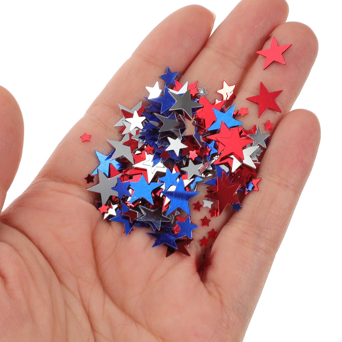 Independence Day Confetti Tabletop Decor for 4th of July Star Happy Birthday Decorations Decorative Glitter Party Ornament