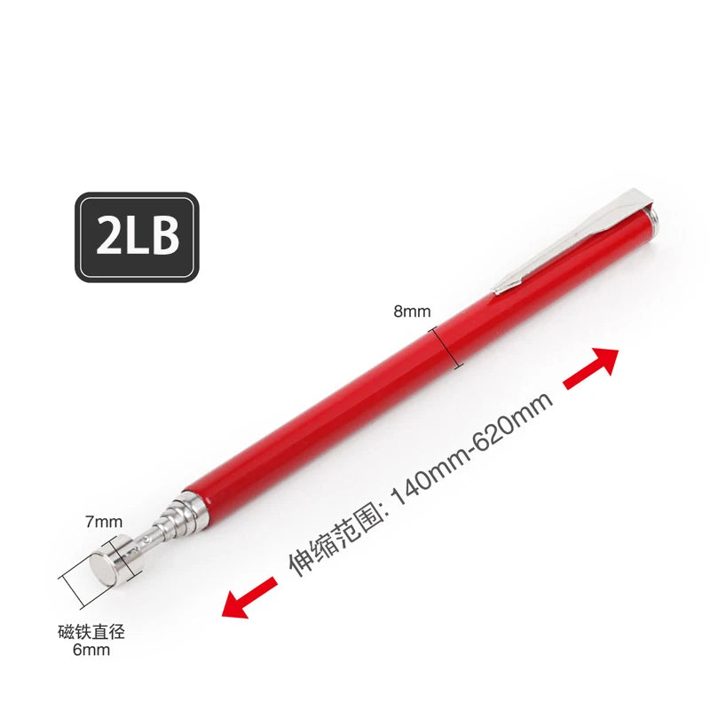 Mini Portable Telescopic Magnetic Magnet Pen Handy Tools Capacity for Picking Up Nut Bolt Extendable Pickup Rod Stick