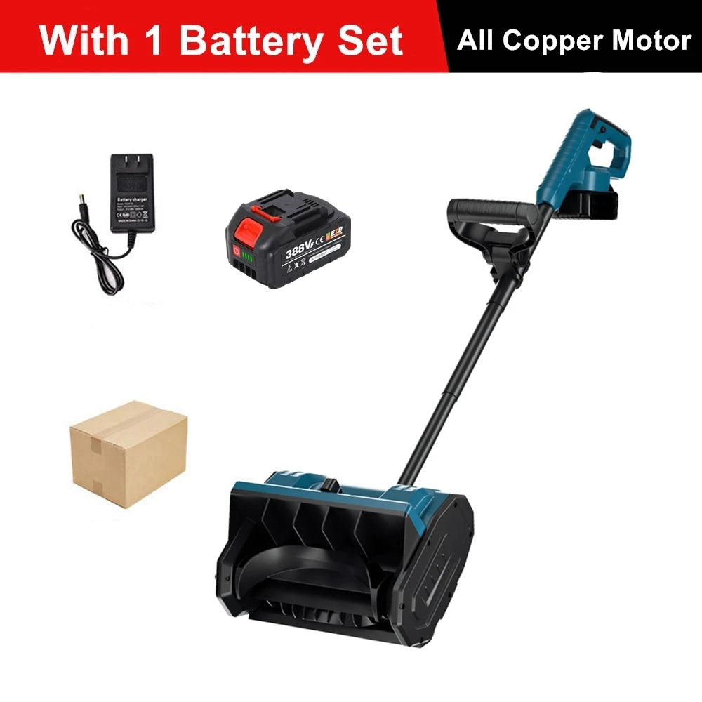 3800W Winter Foldable Electric Snowplow Lithium Electric Snow Sweeper Cordless Snow Shovel Courtyard Street for Makita Battery