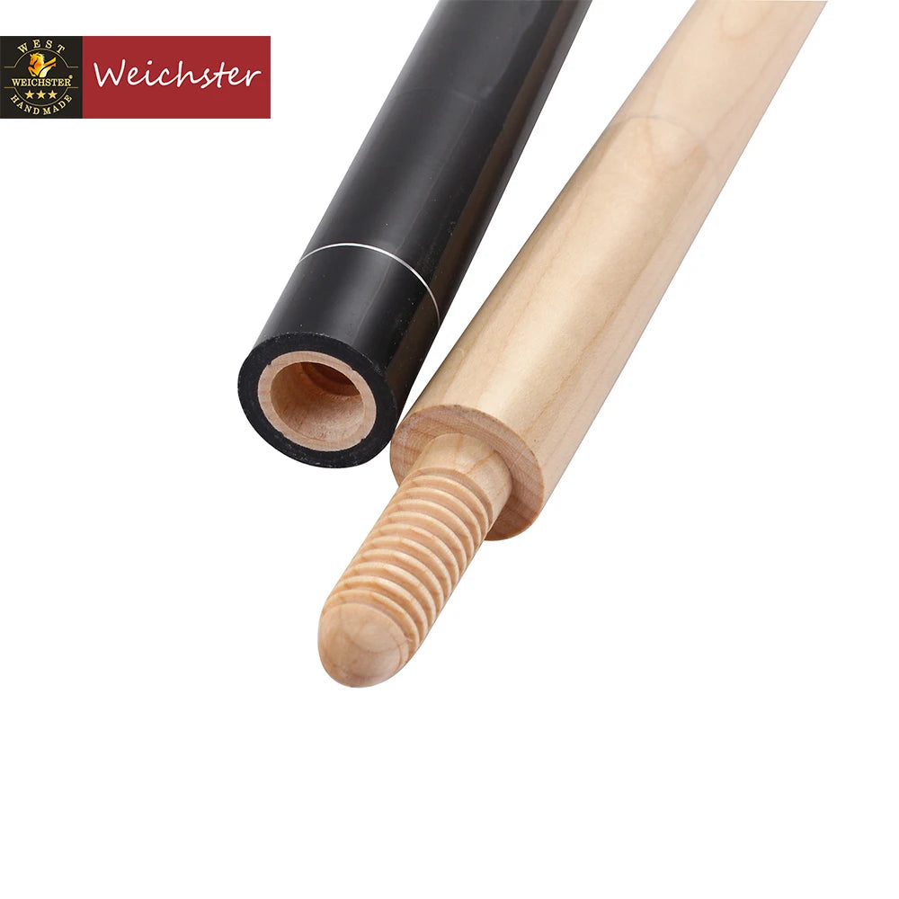 Weichster 3 Cushion Carom Billiard Pool Cue Stick Wooden Joint Cue With Glove