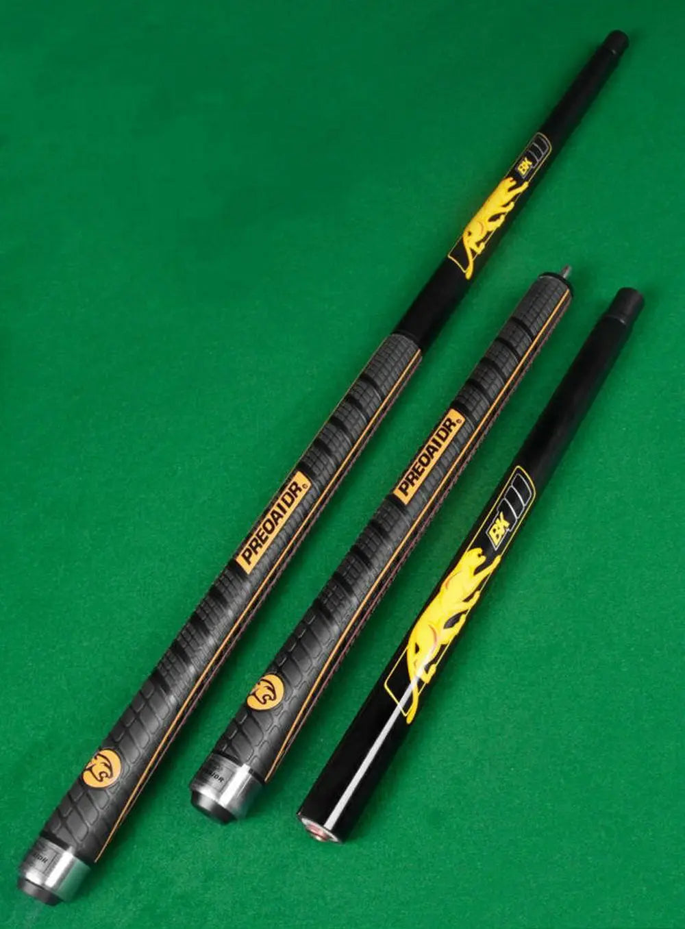 2 in 1 PREOAIDR 58" Jump Break Kick-Off Punch Black Technology Billiard Pool Cue Stick 13mm