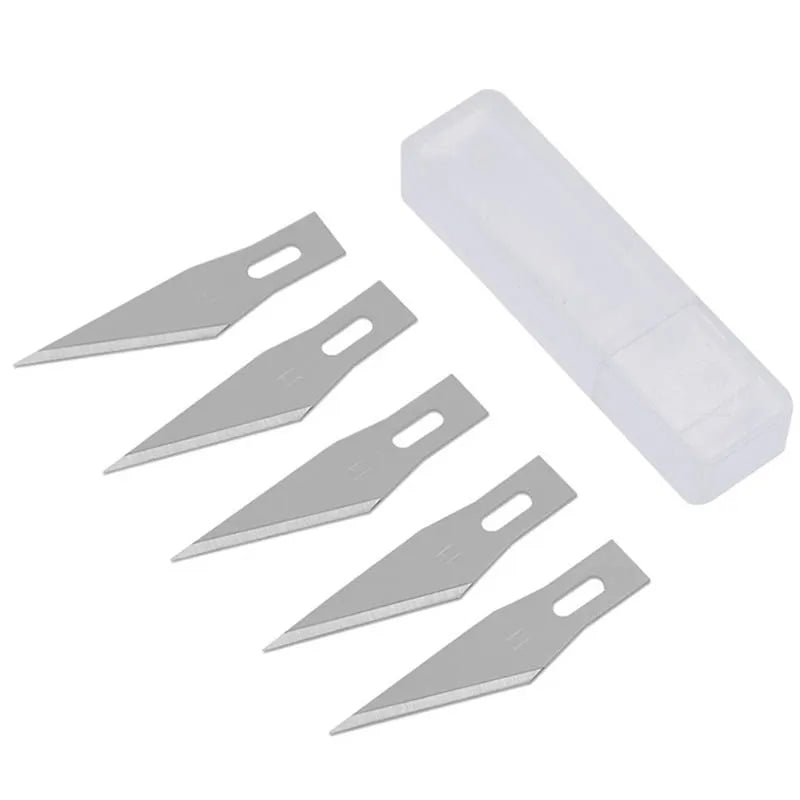 1 Set Precision Hobby Knife Metal Handle With Blades for Arts Wood Carving Tools Crafts Phone PCB Repair Multi DIY Hand Tools