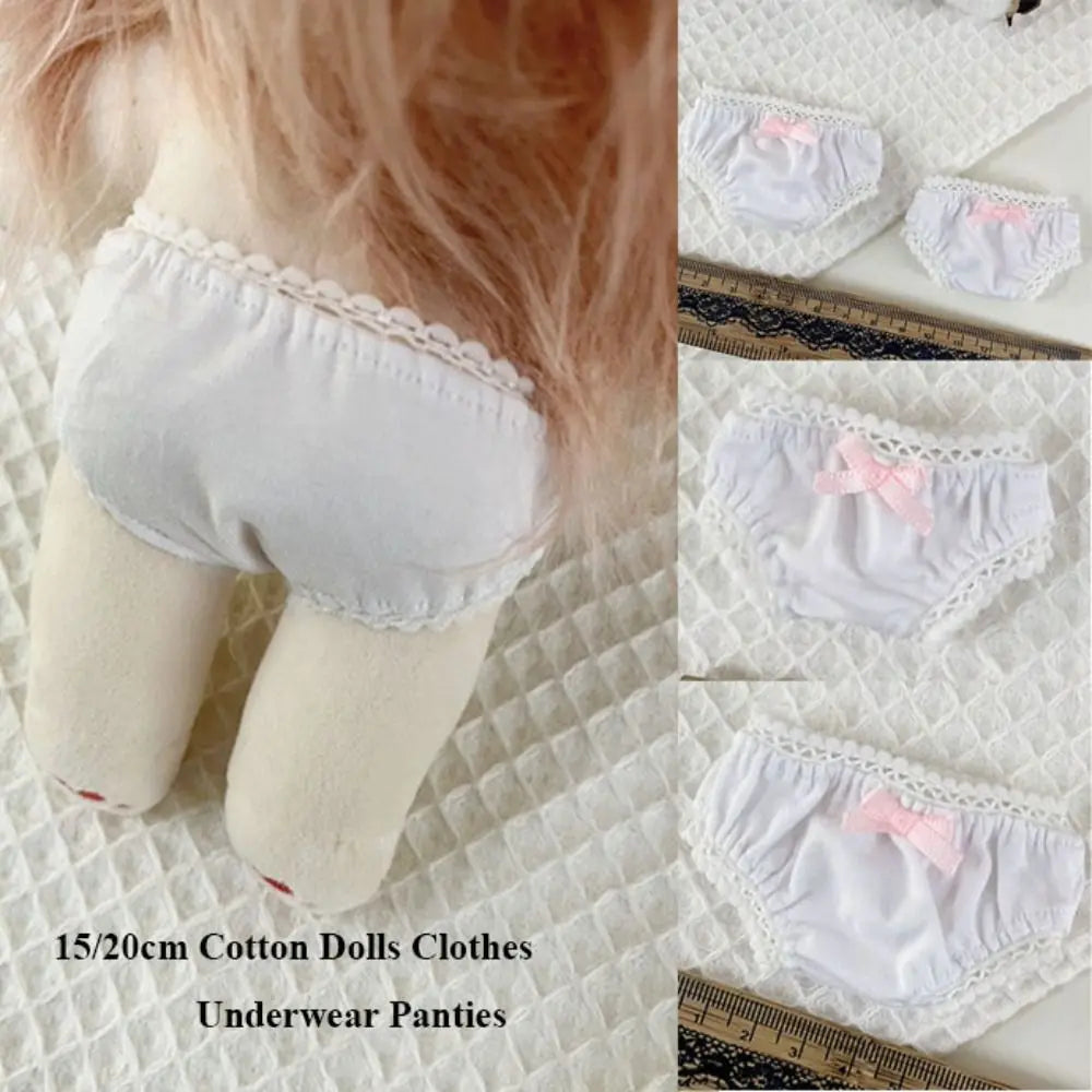 1PC Multistyles Doll Fashion Clothes High Quality Cotton Lace Underwear Doll Panties for 1/11 Ob11 Dolls for 1/12bjd Doll