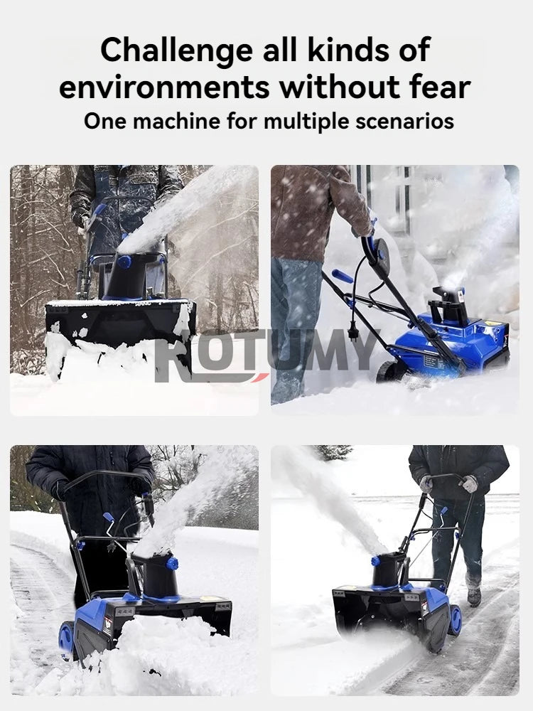 Snow Removal Machine Hand-Pushed Snow Blower Snow Removal Artifact Snow Clearing Equipment for Road