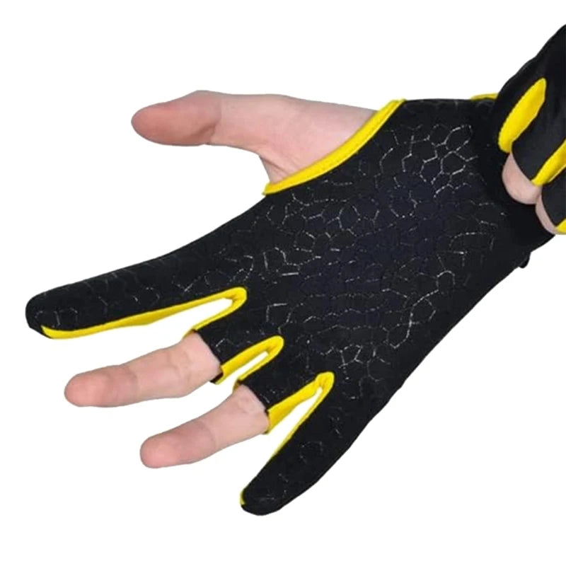 Left and Right Hand Bowling Gloves Non-Slip Bowling Gloves for Men and Women