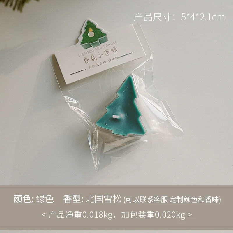 1pc Butterfly Christmas Tree Shape Scented Candles Home Fragrance Candle Aromatherapy Candles for Photo Prop Birthday Home Decor