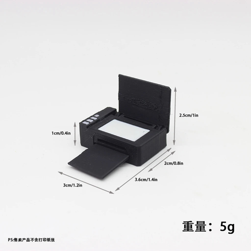 1/12 Scale Dollhouse Miniature Stationery Emulates Printer Office Scene Model Prop BJD Doll Accessories Toys