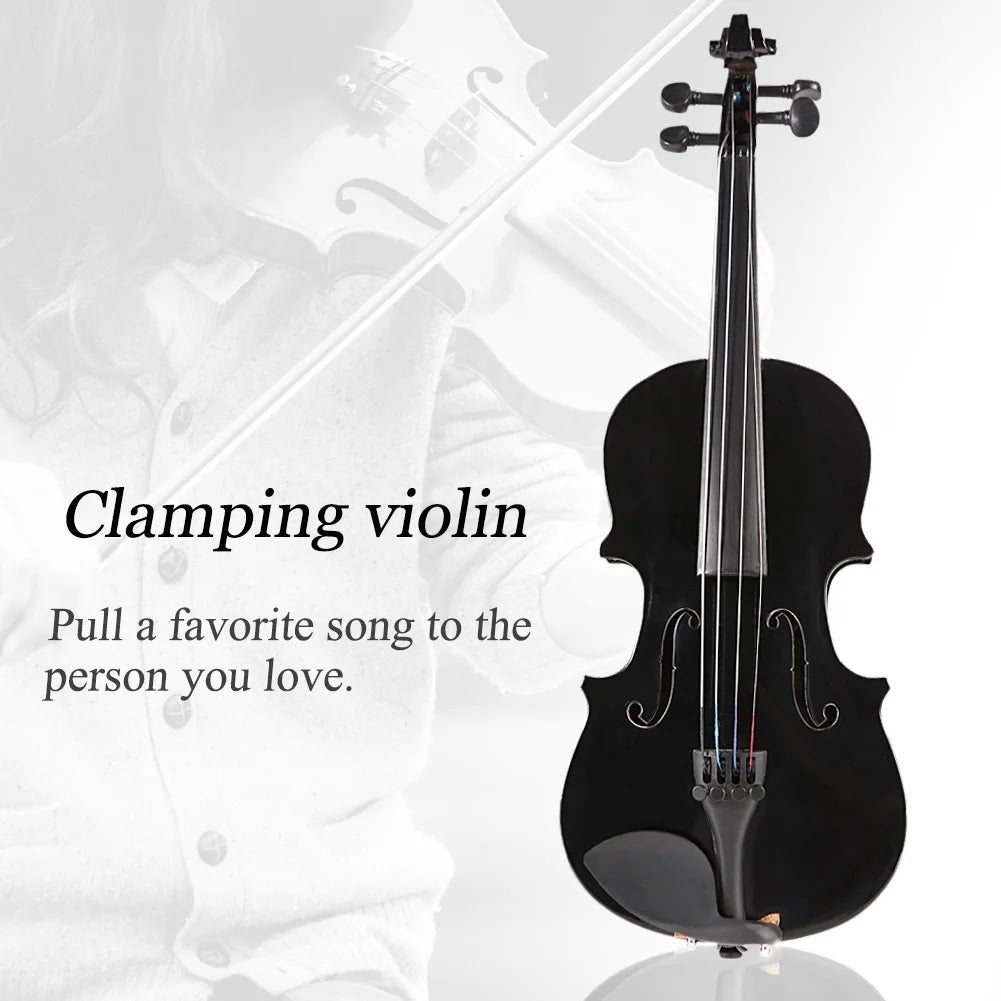 1/8 Splint Bright Acoustic Violin Fiddle With Rosin Box Case Bow Muffler Kits Beginner Matte Violin Musical Instruments