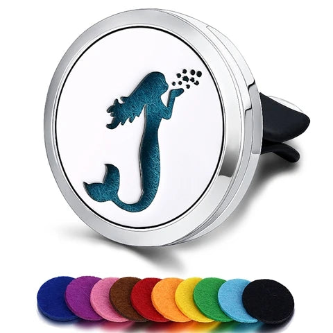 Car Air Freshener Car Perfume Diffuser Clip Car Air Auto Vent Freshener Essential Oil Perfume Locket (No Fragrance) C002