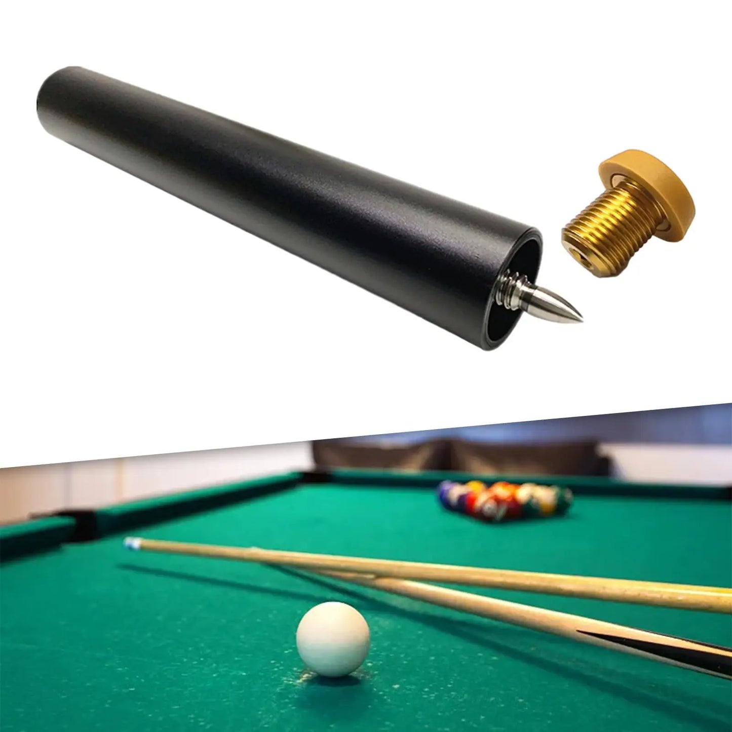Pool Cue Extender Billiards Pool Cue Sticks Extension for Enthusiast Athlete