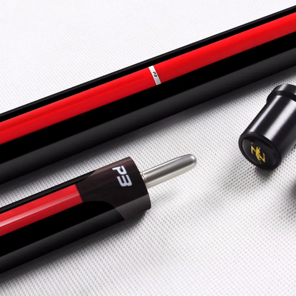 Classic Red P3 58" Black Technologh Billiard Pool Cue Stick