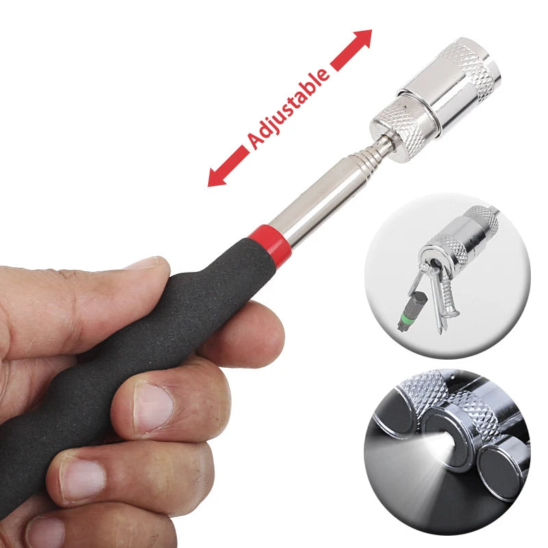 Mini Portable Telescopic Magnetic Magnet Pen Handy Tools Capacity for Picking Up Nut Bolt Extendable Pickup Rod Stick