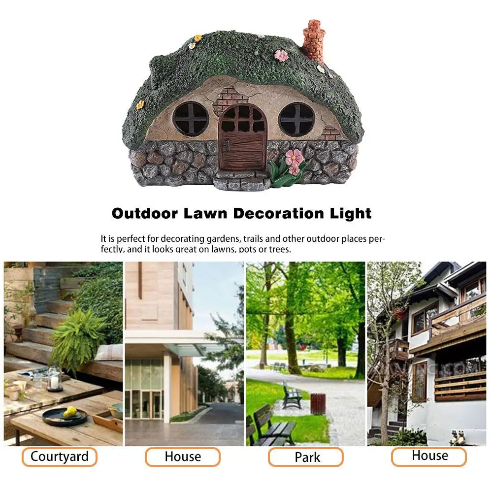 Gardening LED Solar Light Fairy House High Quality Anti-Corrosion Lawn Lamp for Outdoor Garden Decor