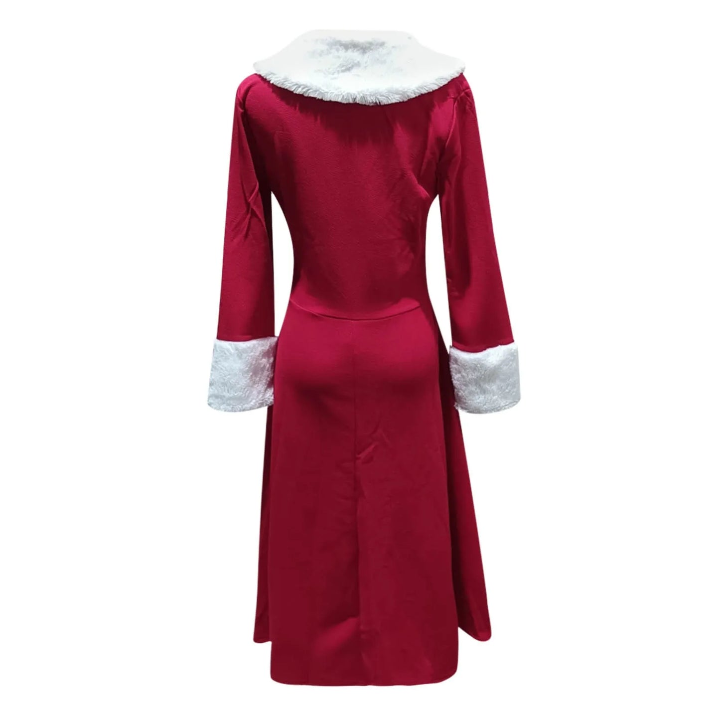 2023 Christmas Dress Women Nightmare Before Christmas Sexy Costume Long Sleeve Plush Warm Hooded New Year Party Pleated Dresses