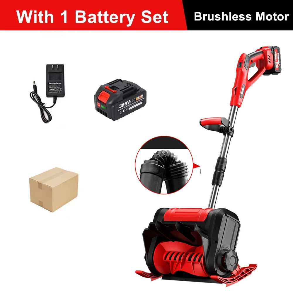 3500W Winter Brushless Electric Snowplow Lithium Electric Snow Sweeper Cordless Snow Shovel Courtyard Street for Makita Battery