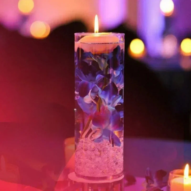 20Pcs Floating Candles Smokeless Candles Valentine Day Romantic Candlelight Atmosphere Birthday Party Wedding Decoration