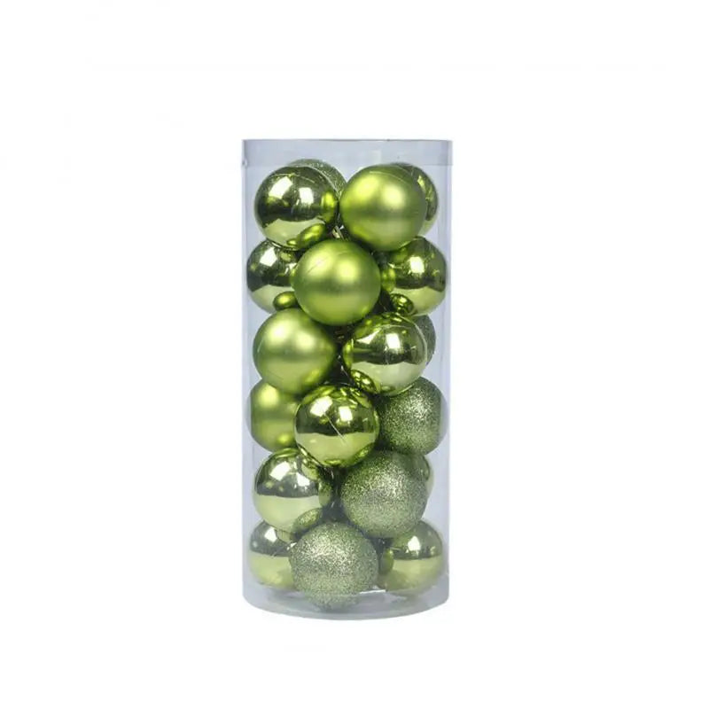 24/36pcs Christmas Ball Christmas Tree Ornament Home Christmas Hanging Pendant New Year Party Decoration Gift Navidad
