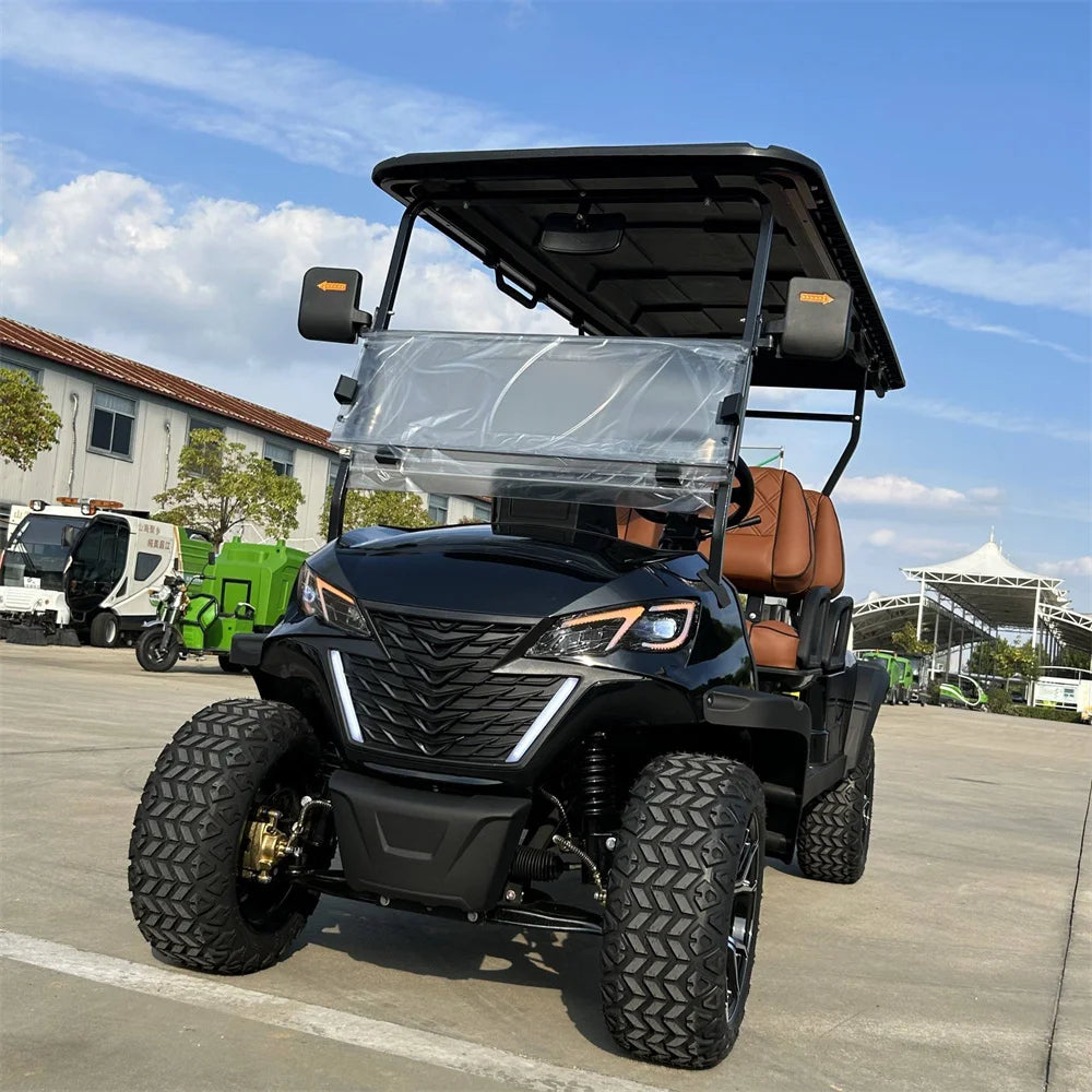 China MMC High Speed 60V 72V Lithium Battery Electric Golf Buggy 4 6 Seats Support Customization Model D Golf Carts