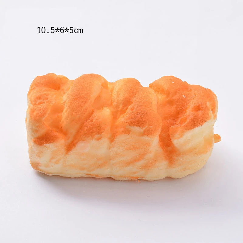 2021 Squishy Bread Toast Food Creative Simulation Donuts Slow Rising Squeeze Stress Relief Toys Spoof Tease People Desktop Toy
