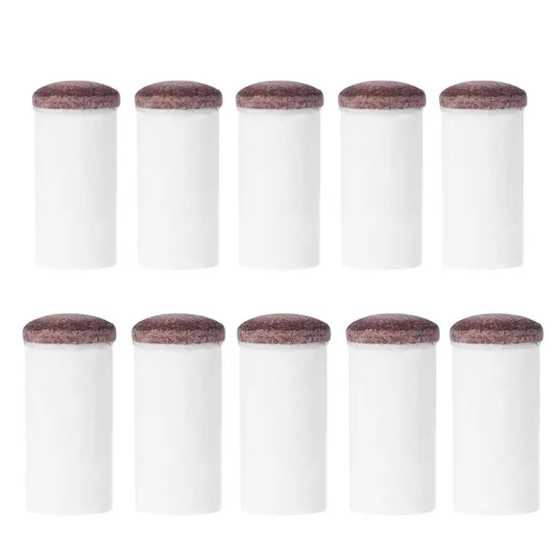 5Pcs Slip-On Pool Cue Tips Plastic Snooker Cue Ferrule Billiard Accessories for Billiards Fans Entertainment
