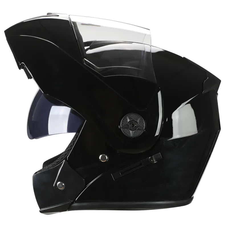 2 Gifts Unisex Racing Motorcycle Helmets Modular Dual Lens Motocross Helmet Full Face Safe Helmet Flip Up Cascos Para Moto Kask
