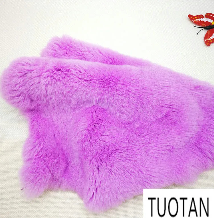 40cm X 24cm High-Quality Rex Rabbit Fur, Rex Rabbit Fur Scarf, Fur Collar, Hand Covered Pocket, Cuffs, Vamp, Kneepad Doll Making