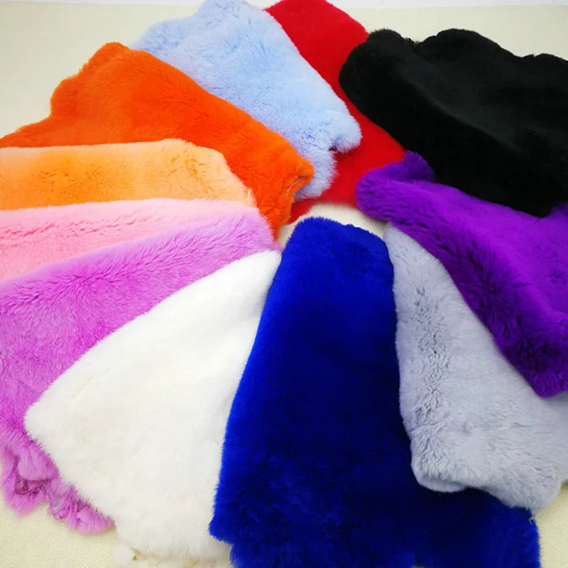 40cm X 24cm High-Quality Rex Rabbit Fur, Rex Rabbit Fur Scarf, Fur Collar, Hand Covered Pocket, Cuffs, Vamp, Kneepad Doll Making