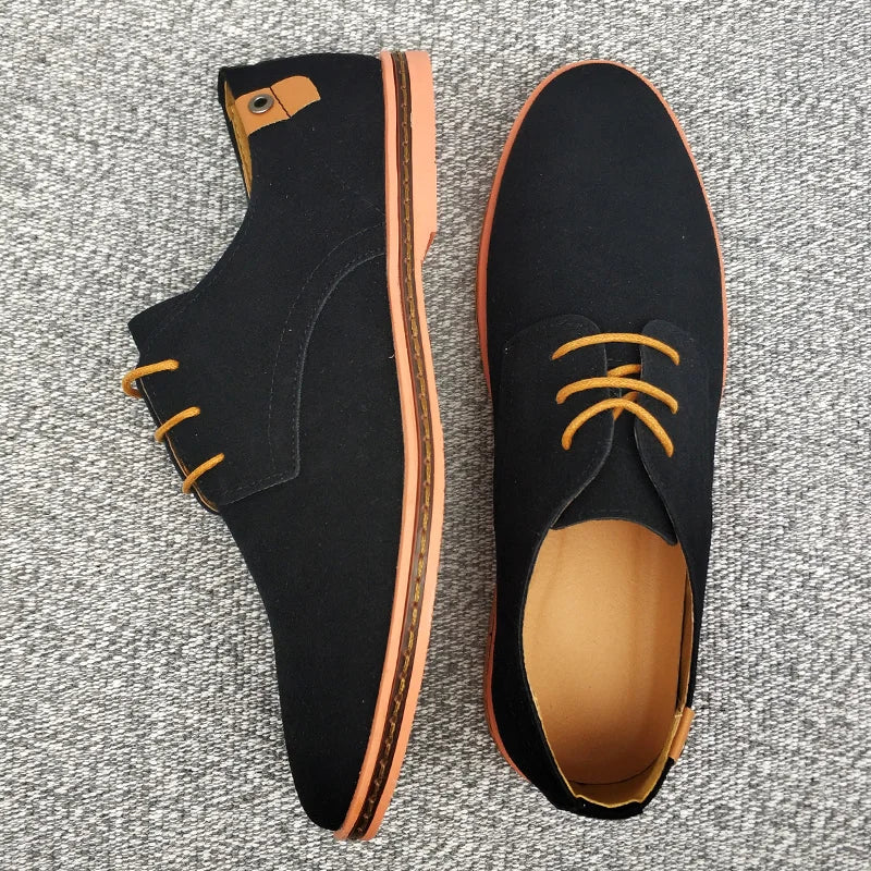 New Men Dress Shoes Classic Leather Casual Business Men Shoes Italian Oxford Shoes for Men Black Flats Footwear Size 46