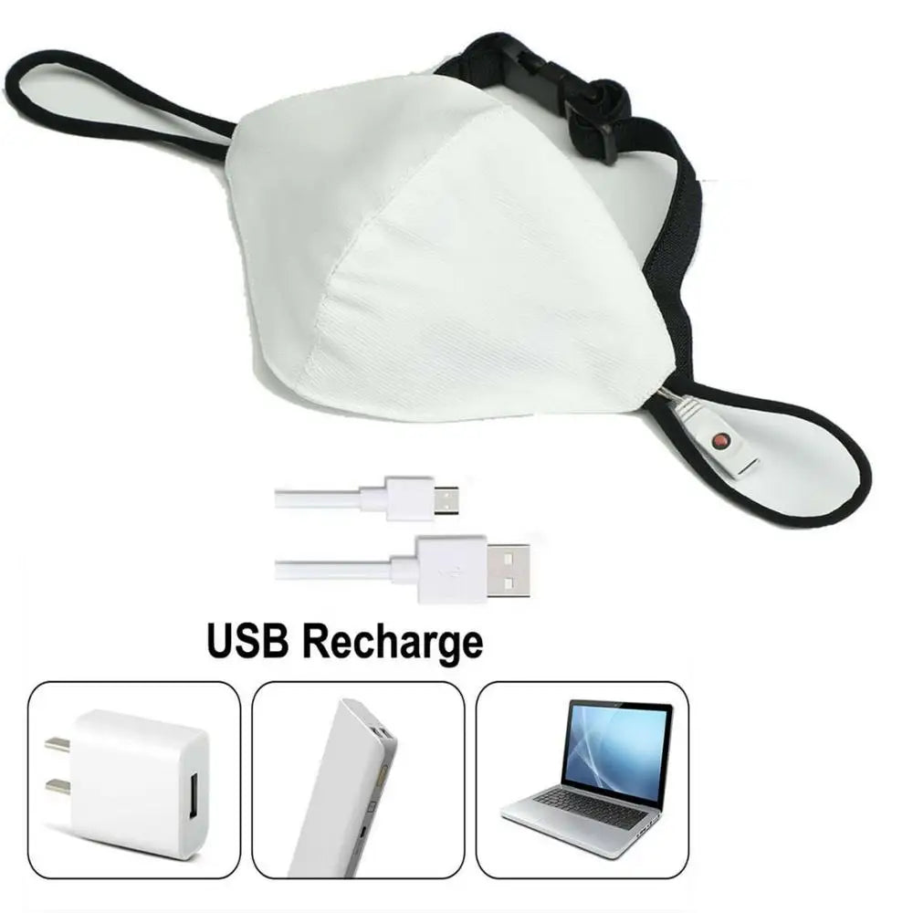 Flashing LED Mask 7 Colors Luminous Light With USB Charge Masks Party Dance DJ Halloween Light Up Face Masks Masque Masquerade