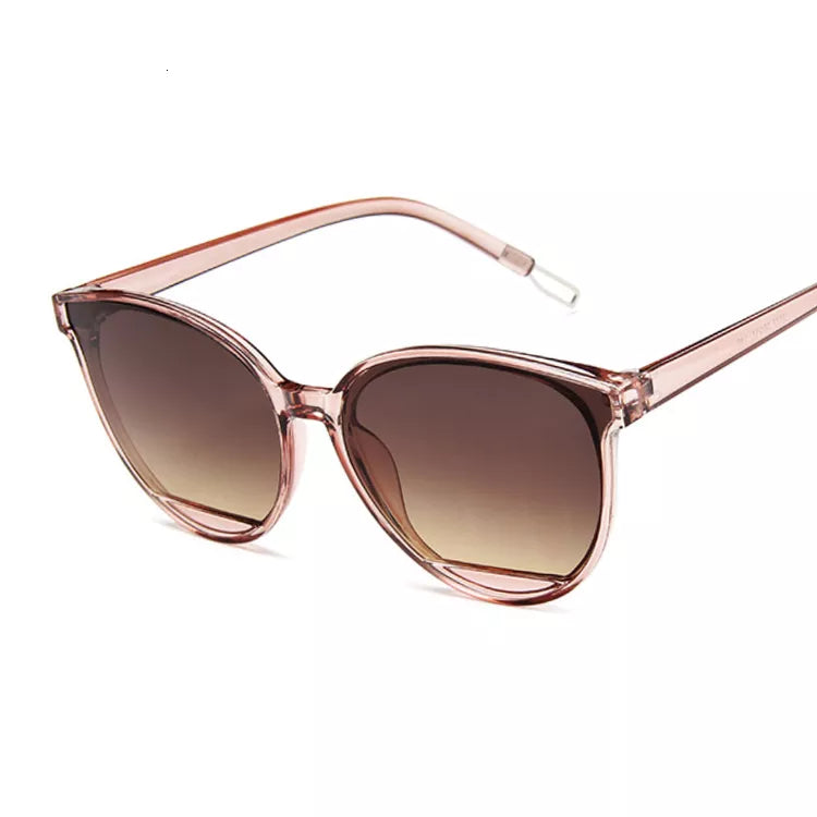 New Classic Oval Red Woman Sunglasses Female Vintage Luxury Plastic Brand Designer Cat Eye Sun Glasses UV400 Fashion