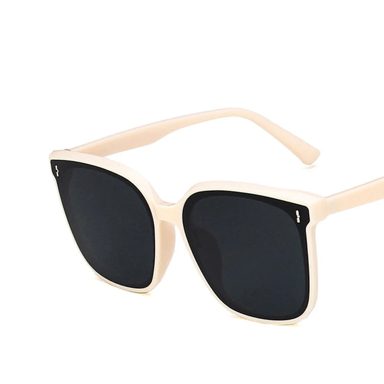 YOOSKE Classic Vintage Square Sunglasses Women Oversized Sunglass Woman Men Retro Black Sun Glasses Shades Goggle