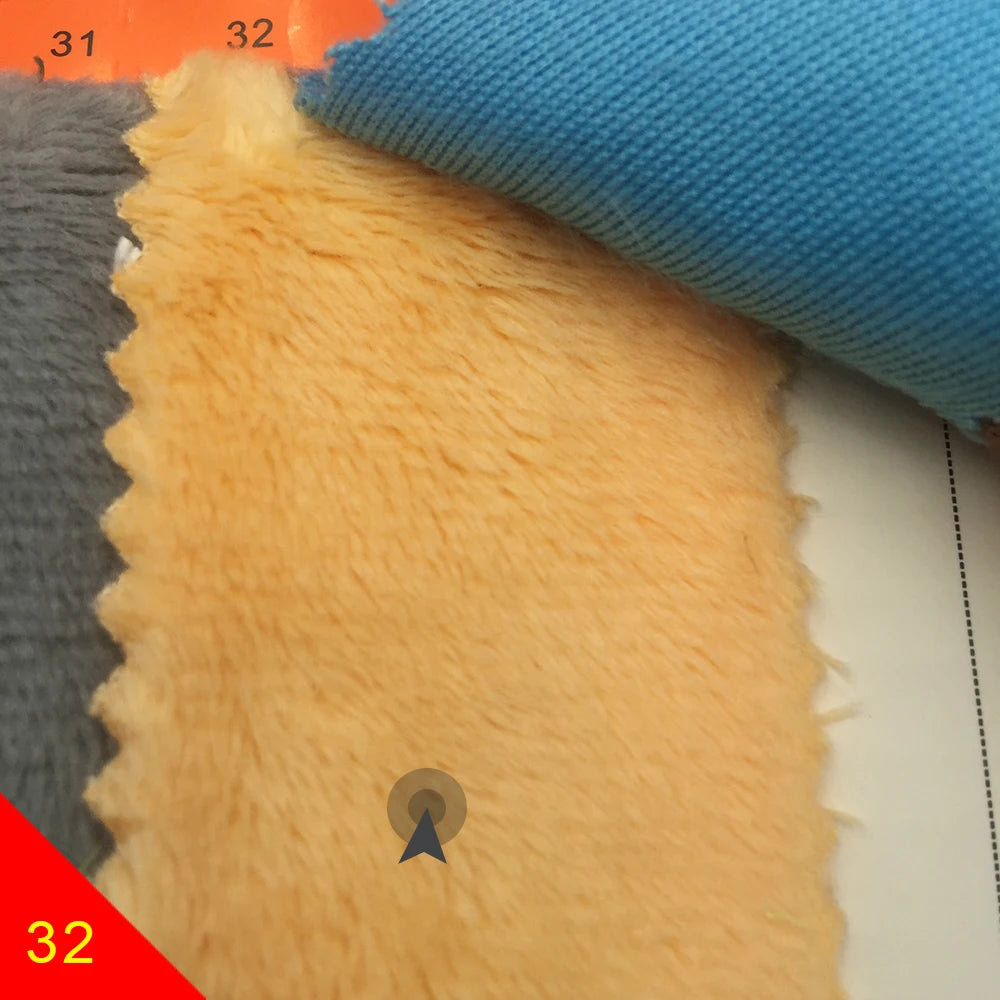 150x50cm Large Size 5mm Hand-Made Doll Head Hair Plush Fabric 103 Colors Optional Soft Plush Fabric