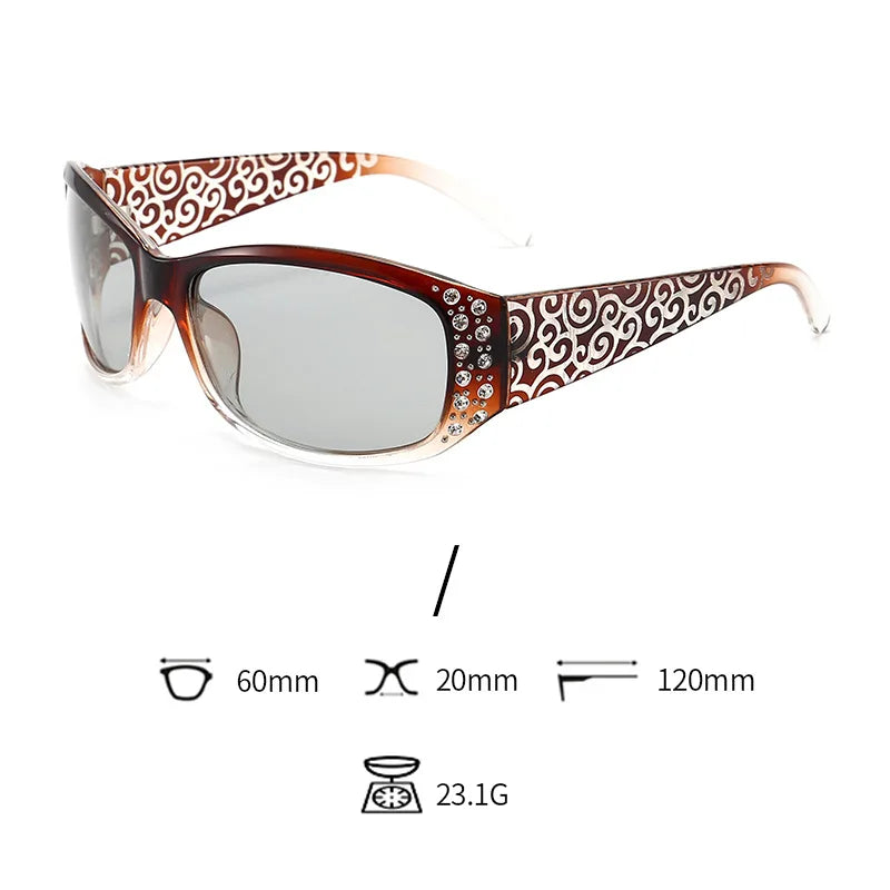 DANKEYISI Women Polarized Sunglasses Female Rhinestone Sunglasses Driving Travel Outdoor Eyewear UV400 Sun Glasses Lady